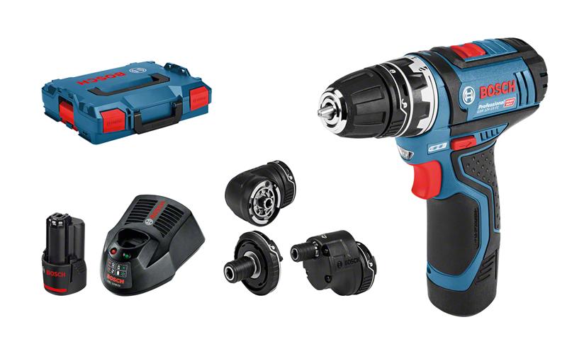 Bosch Professional Perceuse-visseuse sans fil GSR 12 V-15 FC Kit 2x 2.0 Ah