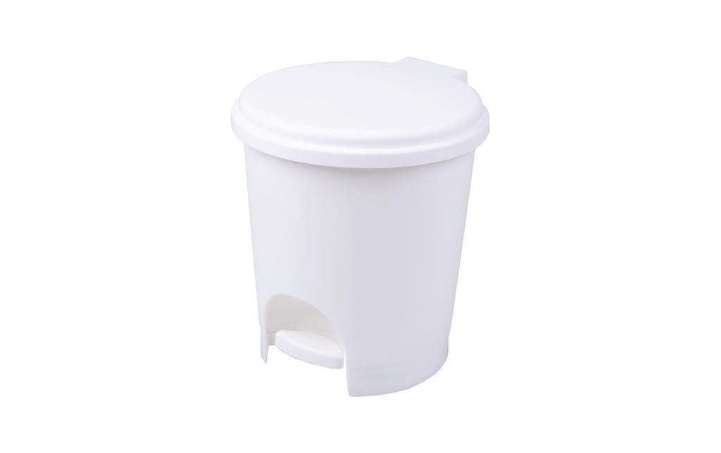 Edi Baur Poubelle à pédale Bagno 3 l, Blanc