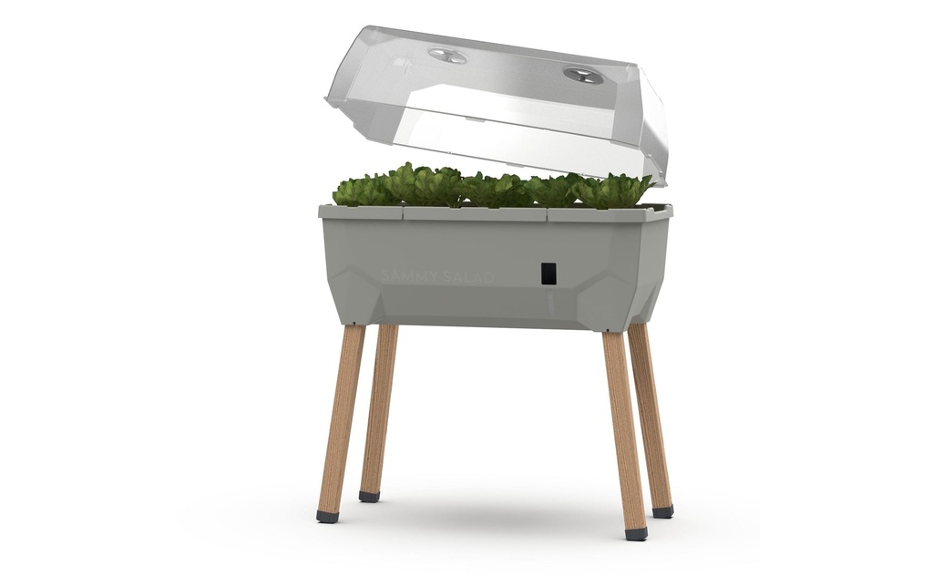 Gusta Garden Jardinière surélevée Kit de démarrage SAMMY SALAD, Gris clair