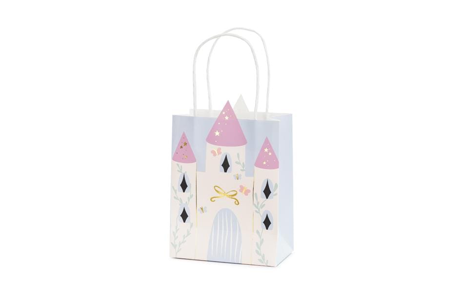 Partydeco Sachet cadeau Château 14 x 8 x 20 cm, 1 pièce