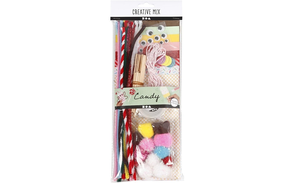 Creativ Company Kits de bricolage Mélange de friandises 10 pièces
