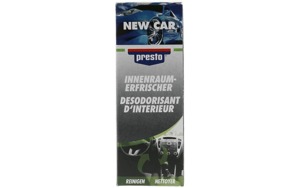 Presto Désodorisant pour voiture Nouvelle voiture, 150 ml