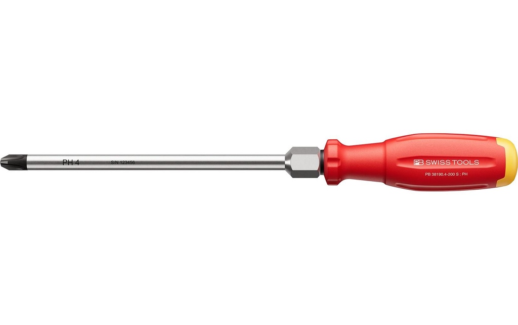 PB Swiss Tools Tournevis cruciforme PH SwissGrip Evo PB 38190.4-200 S