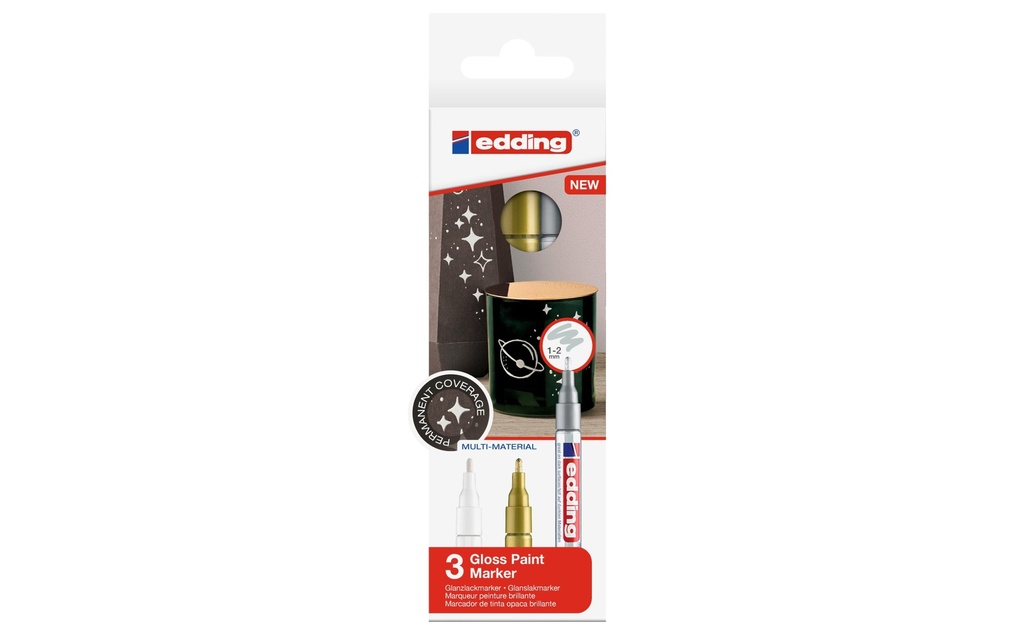 edding Marqueur peinture 751 3 pièces