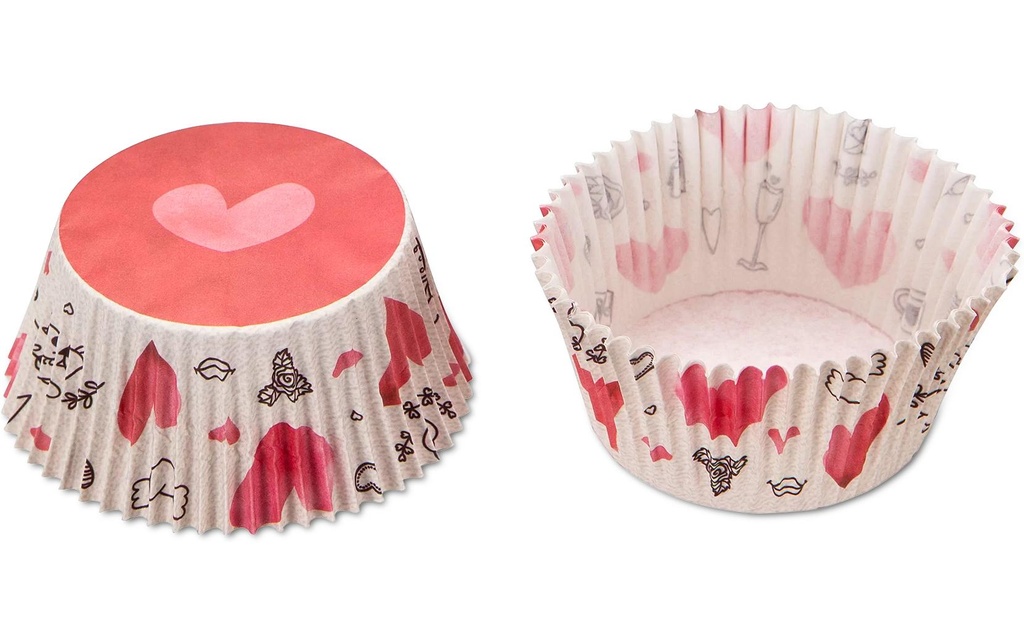 Städter Moule à muffins Sweet Love 50 Pièce/s, ø 5/7 cm