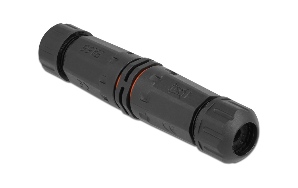 Delock Manchon de raccordement IP68, 5 Pin, 4.5 - 7.5 mm noir