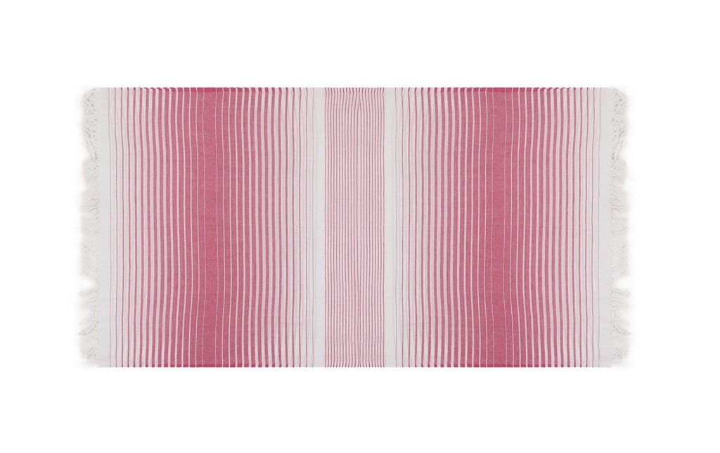Foutastic Serviette de plage Golge Blanc, Rose