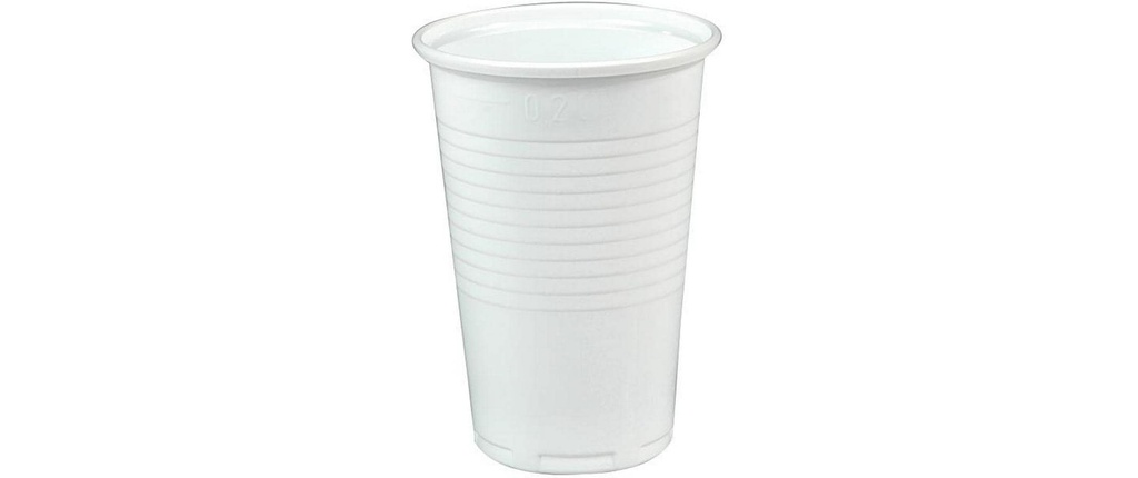Papstar Gobelets jetables Gobelet blanc PP 2 dl 100 Pièce/s