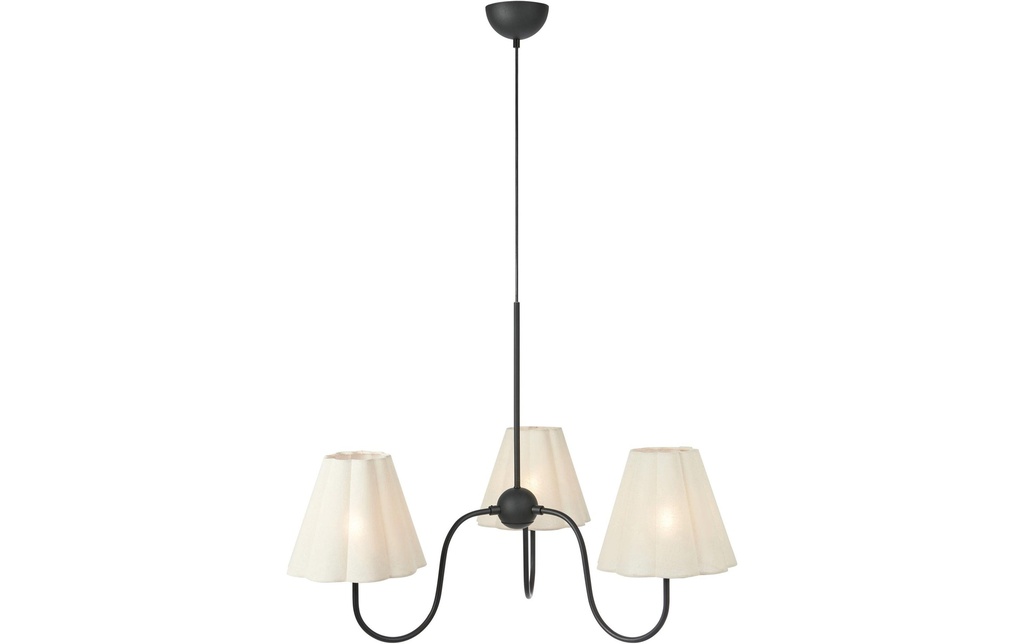 Markslöjd Lampe suspendue VEYA à 3 flammes Noir / Beige