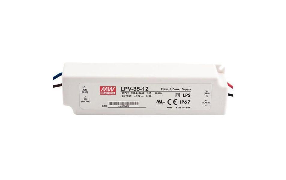 MeanWell Blocs d’alimentation de pilote de LED  36 W, 12 V
