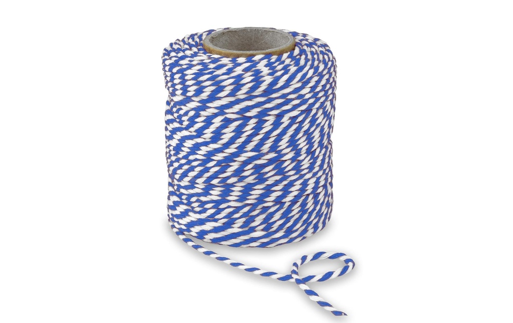 Pattberg Cordon de coton 0.2 cm x 50 m, Bleu