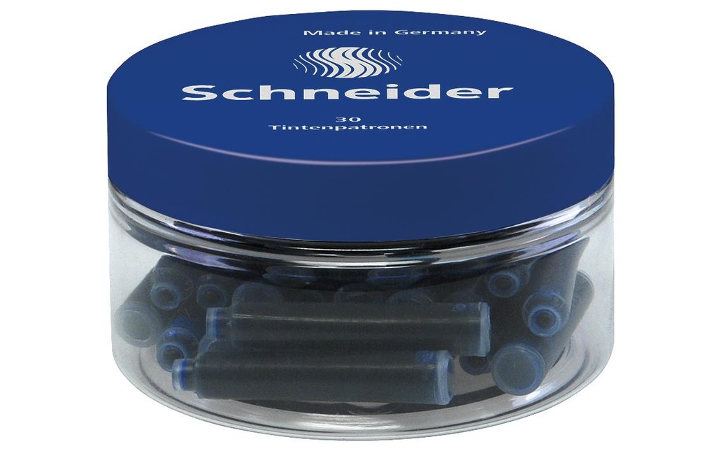 Schneider Cartouche d’encre 30 pièces, bleu