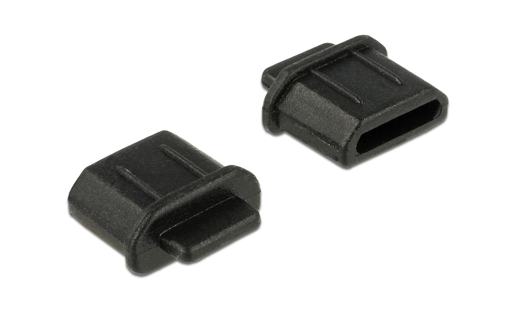 Delock Protection anti-poussière Micro-HDMI (HDMI-D) f avec poignée 10 pièces, noir