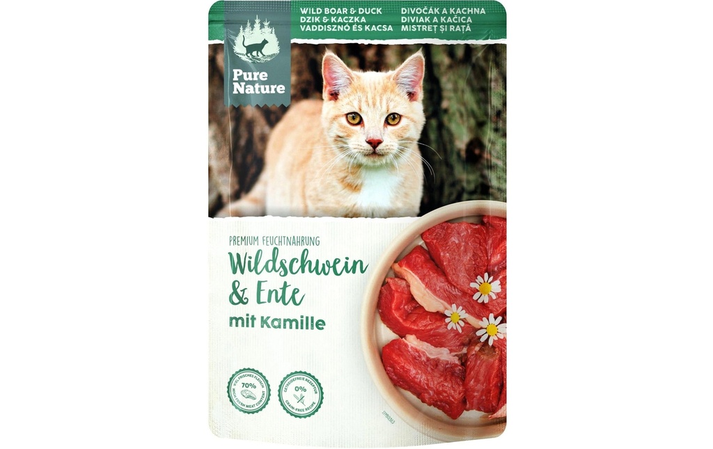 Pure Nature Alimentation humide Sanglier&Canard, 85 g