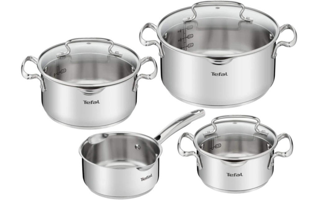 Tefal Duetto+ Set de casseroles 7 pièces 16 cm/20 cm/24 cm