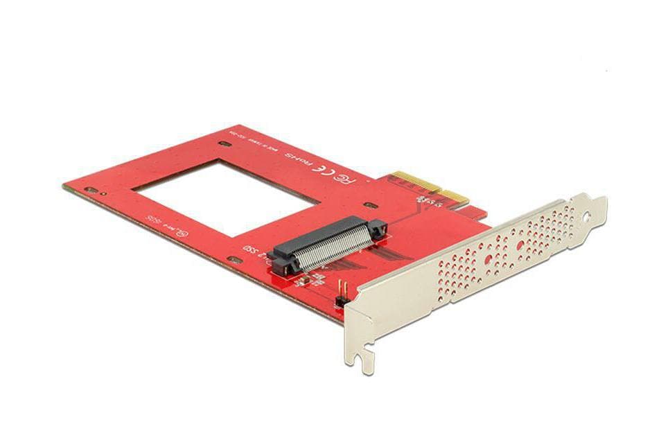 Delock Adaptateur de bus hôte Controller PCI-Express-X4 - U.2, 2.5