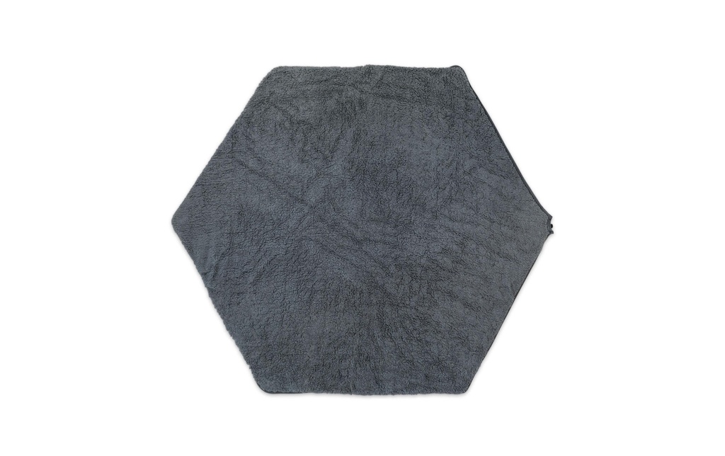 Pety Housse de tapis teddy pour grand tapis Anthracite