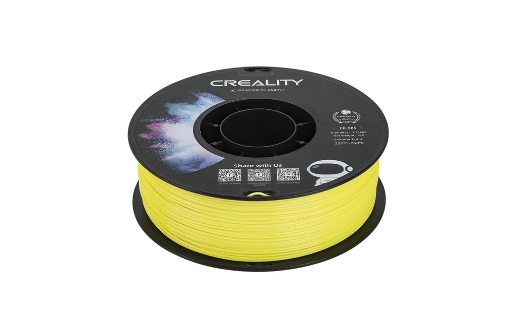 Creality Filament ABS, Jaune, 1.75 mm, 1 kg