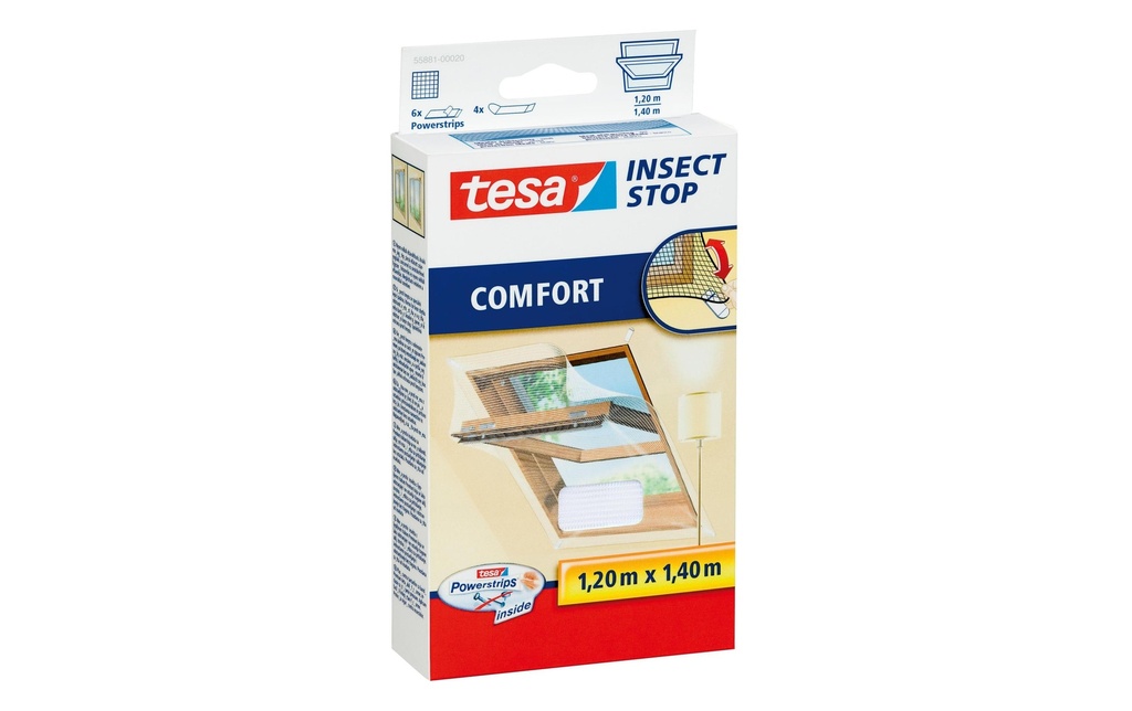 tesa Moustiquaire Insect Stop Comfort Dachfenster