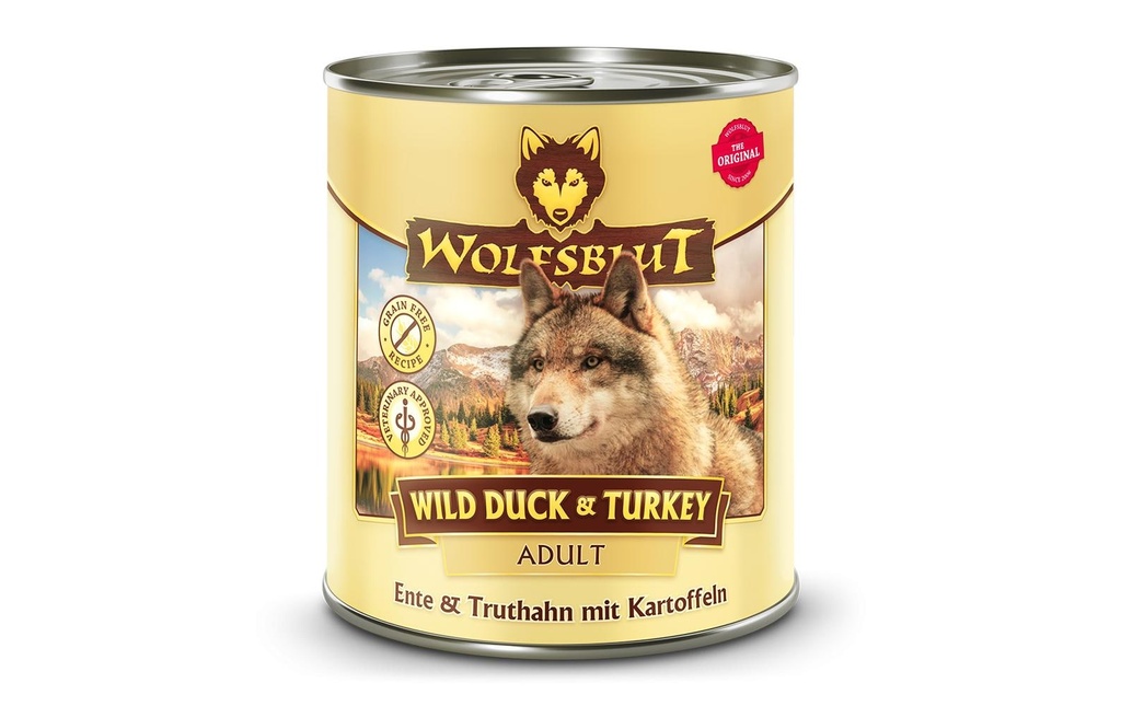 Wolfsblut Alimentation humide Dog Wild Duck & Turkey, 800 g