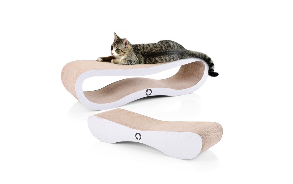 CanadianCat Meuble à gratter pour chat Set Orbit & Satellite Gris clair
