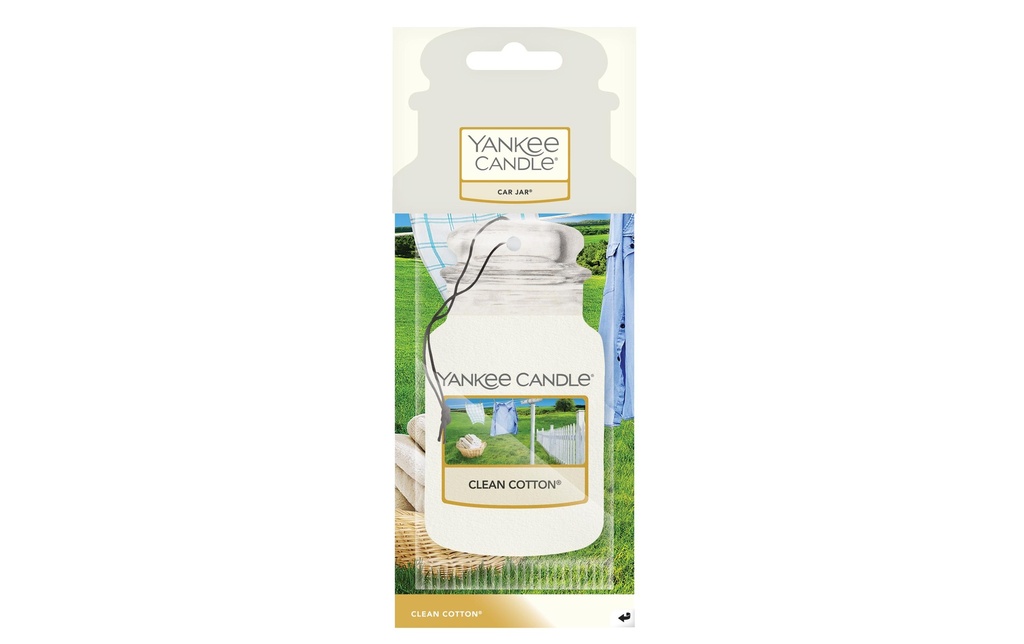 Yankee Candle Désodorisant pour voiture Clean Cotton Coton Propre