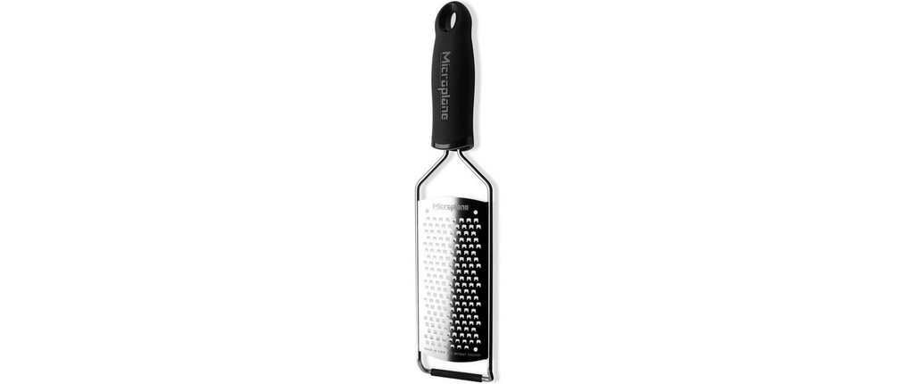 Microplane Râpe à main Gourmet grossier Noir/Argenté