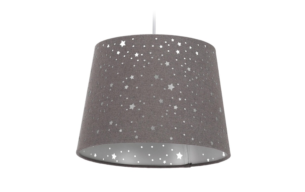 relaxdays Lampe suspendue Étoiles Gris