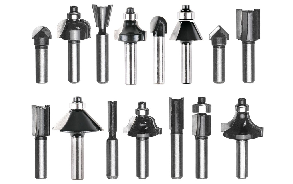 Einhell Kits de fraise Ø 8 mm 15 pièces