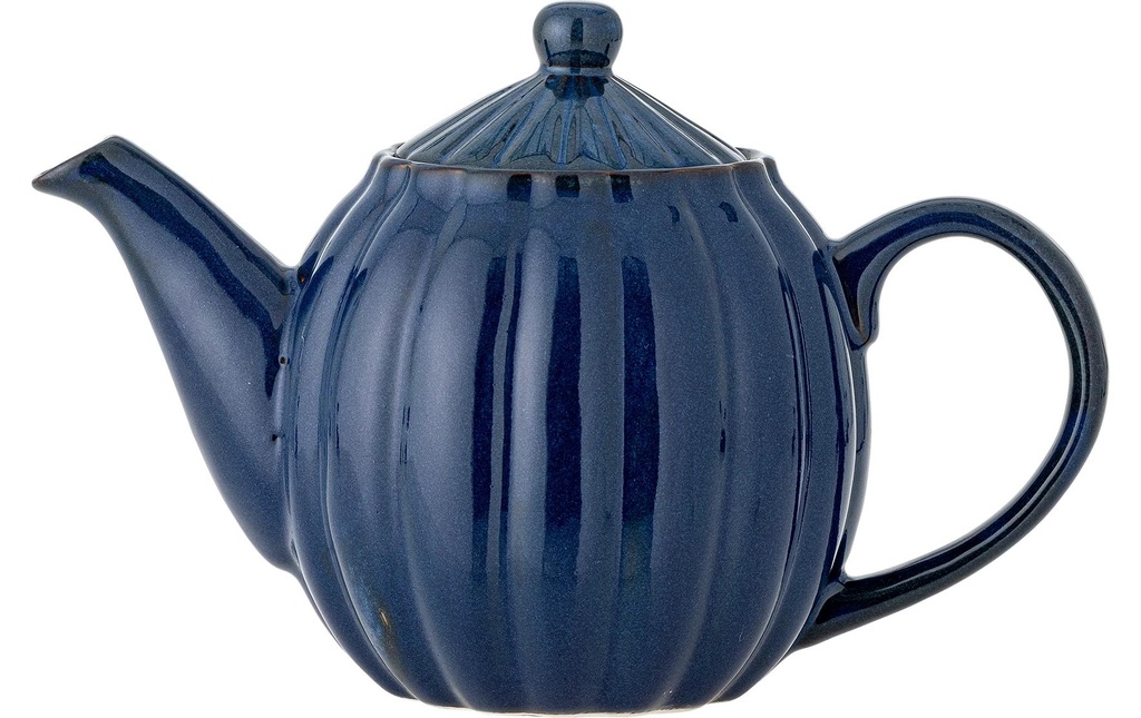 Bloomingville Théière Latina, 1 l, faïence, bleu