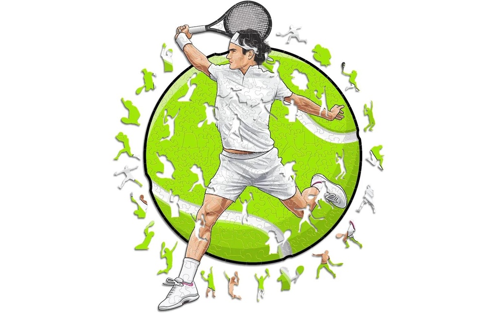 Iconic Puzzle Roger Federer – Tennis – Puzzle en bois