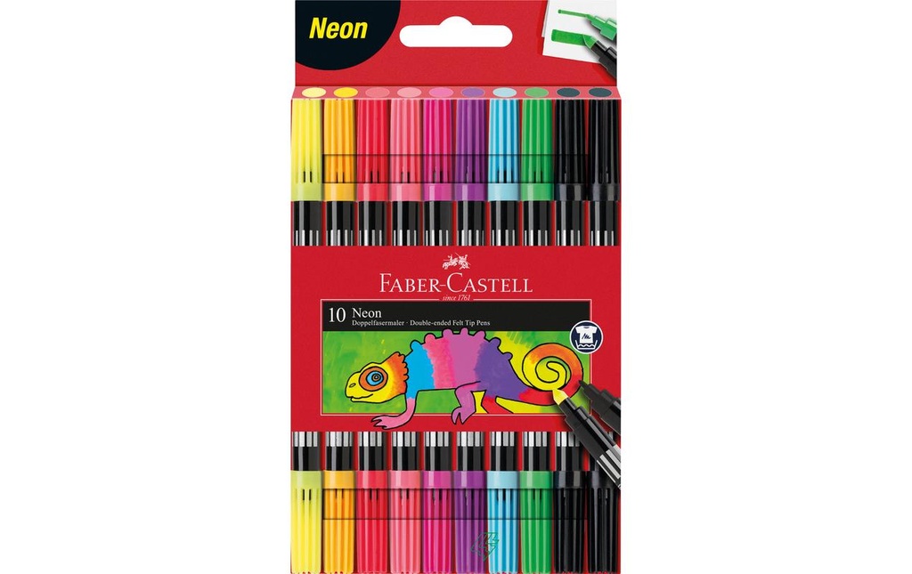 FABER-CASTELL Feutre double Neon Etui 10pces (10 pces)