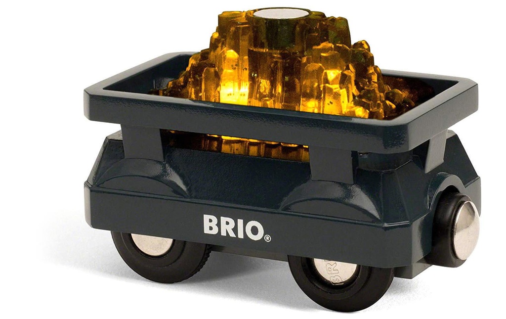 BRIO Chemin de fer Wagon en or avec lumière