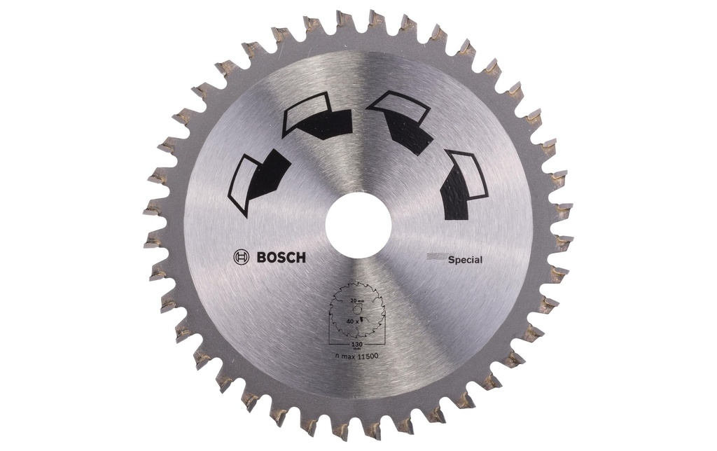Bosch Lame de scie circulaire Spécial 130 x 20 mm, Z 40