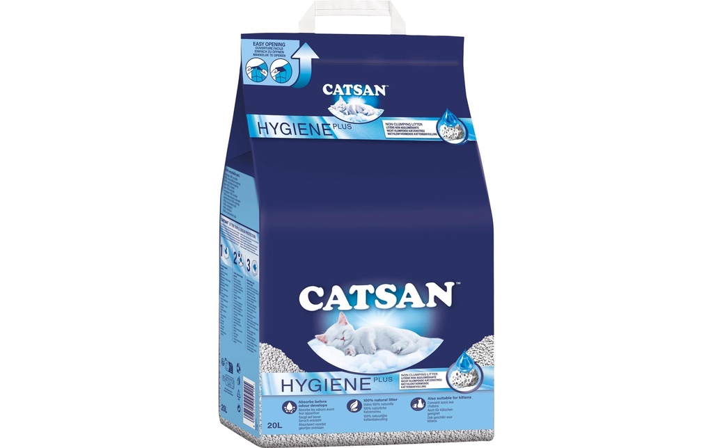 Catsan Litière pour chat Hygiene Plus 20 l