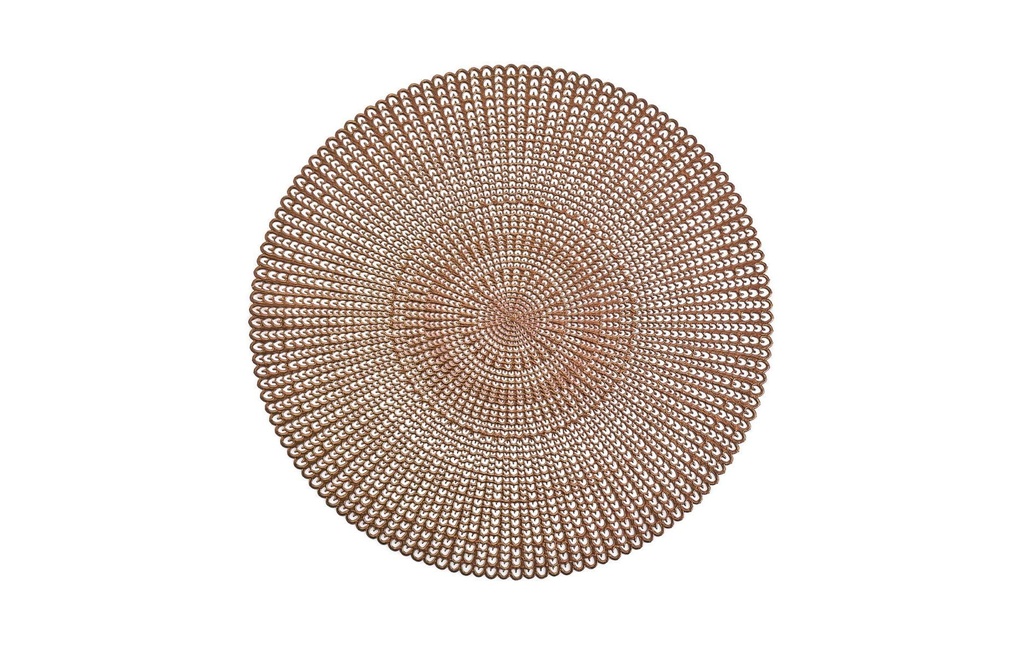 Zeller Present Set de table Cut out Ø 41 cm, Cuivre