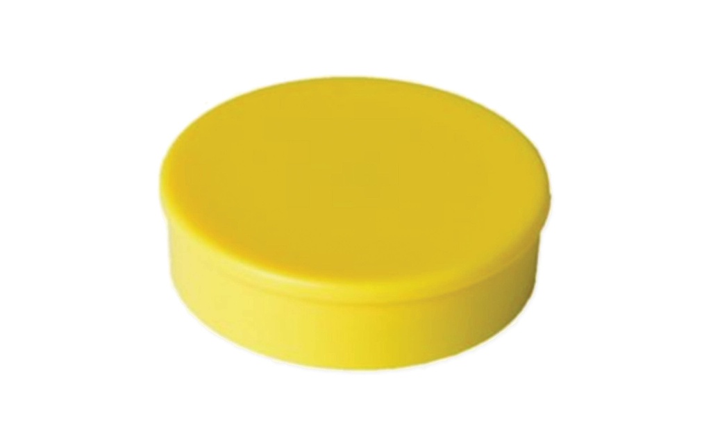 Berec Aimant super adhérent Ø 35 mm, 10 Pièce/s, Jaune