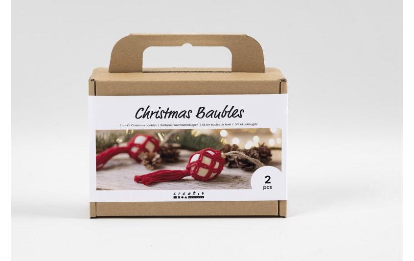 Creativ Company Kits de bricolage Boules de Noël Macrame