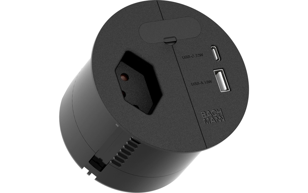 Bachmann Prise de courant Boucle en charge A/C 22W, 2m - Noir