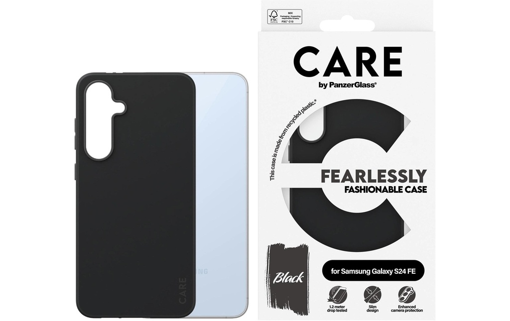 CARE Coque arrière Fashion Galaxy S24 FE Noir