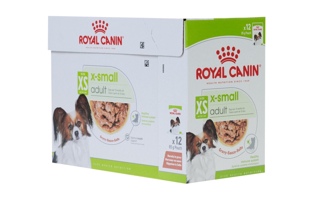 Royal Canin Alimentation humide X-Small Adult Bouchées en sauce, 12 x 85 g