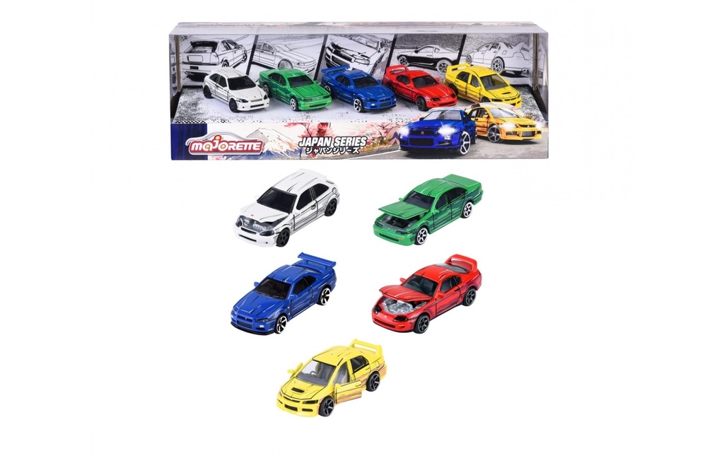 Majorette Voiture Japan Series 5 Pieces Giftpack
