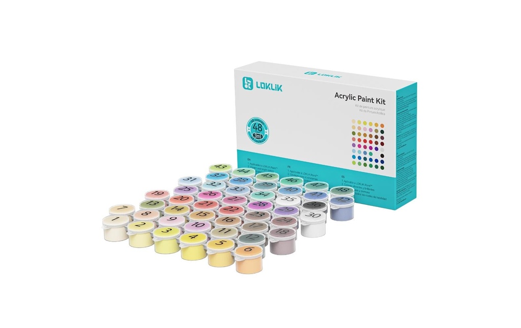 LOKLIK Peinture acrylique pour Loklik et Paint Set de 48