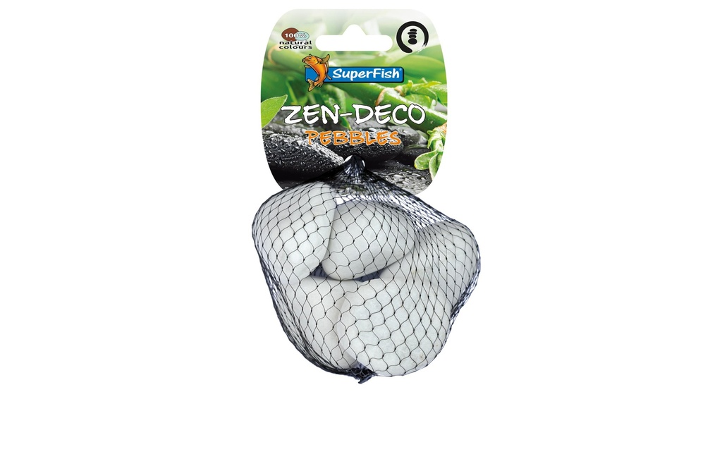 SuperFish Décoration Zen Deko Galet Moyen Blanc 450 g