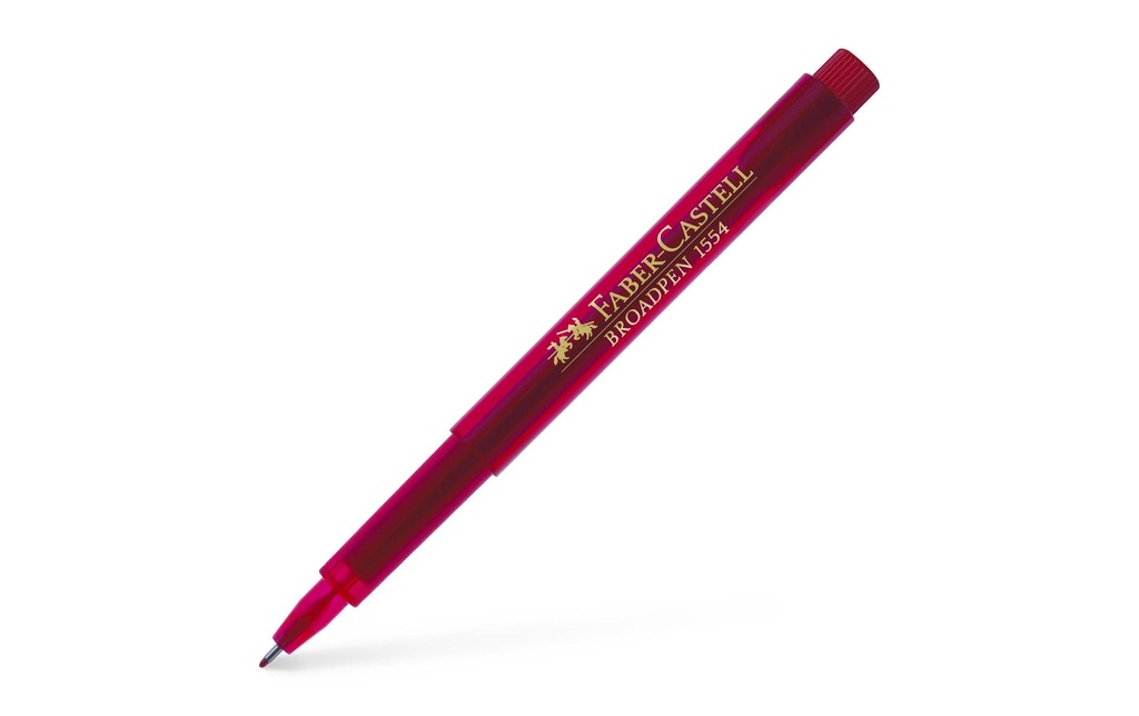 FABER-CASTELL Fineliner BROADPEN 1554 rouge