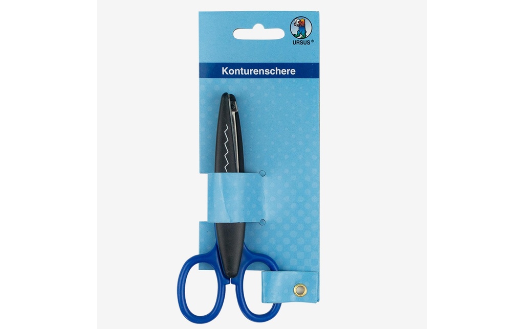 URSUS Ciseaux 13 cm avec coupe en zigzag