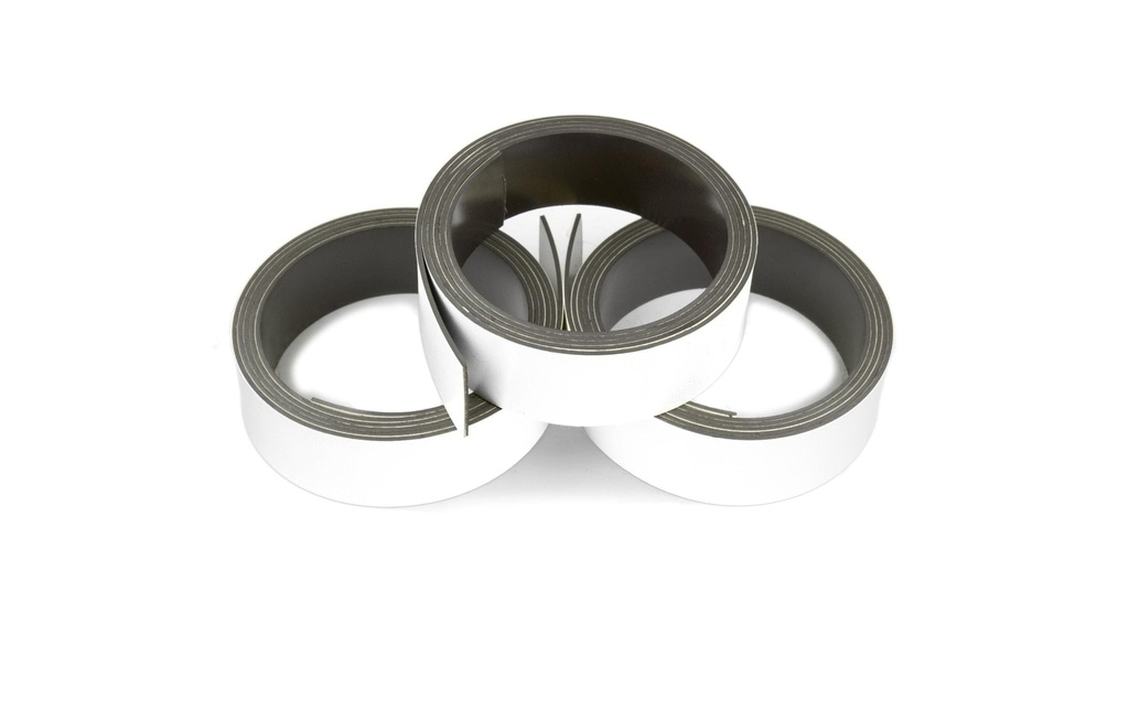 supermagnete Bande magnétique 20 mm x 1 m,  Blanc