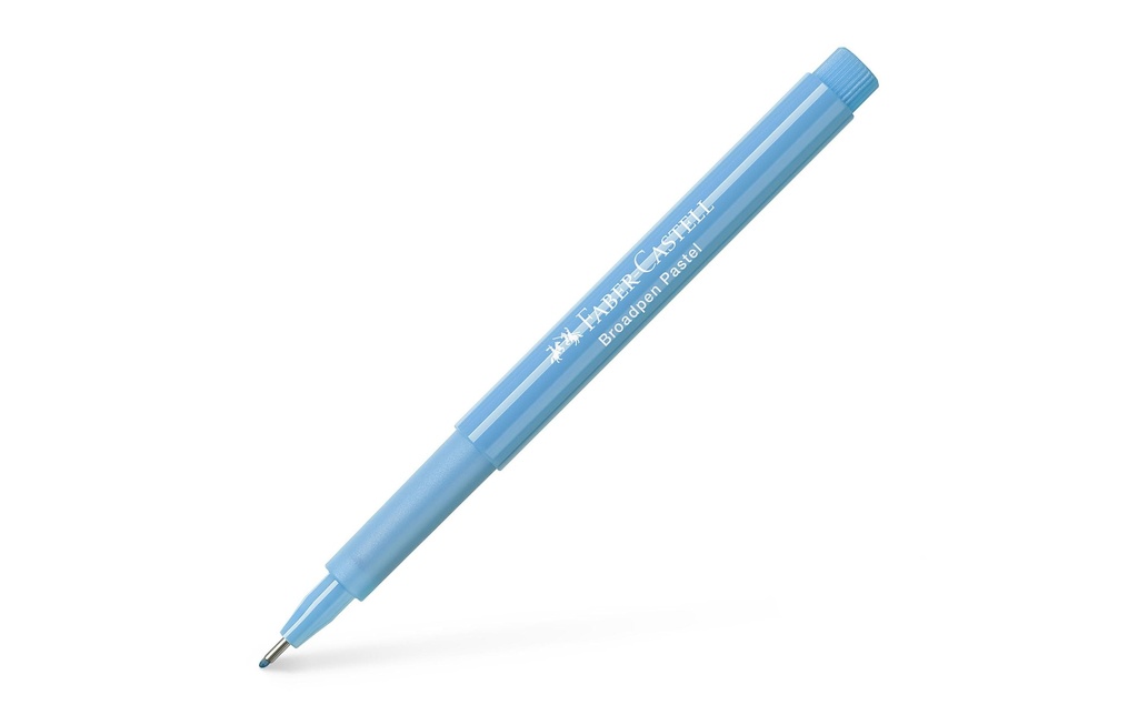 Faber-Castell Fineliner Broadpen 1554 0,8 mm, bleu clair