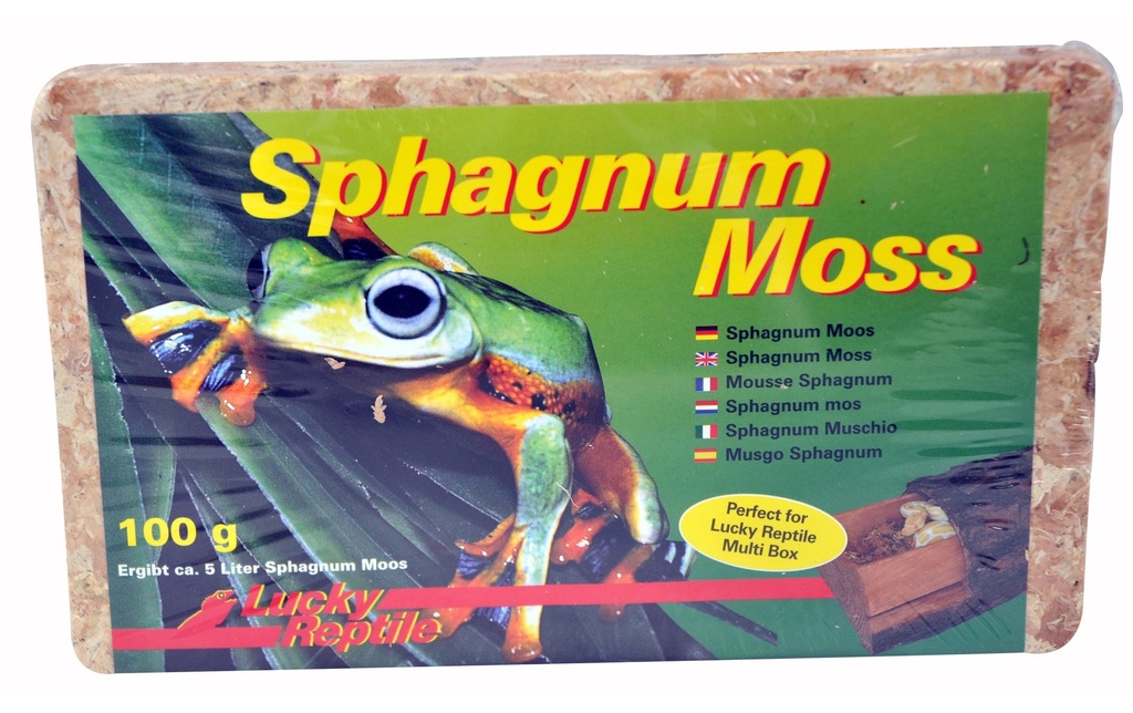 Lucky Reptile Substrat de sol Mousse de sphaigne 100 g/5 l
