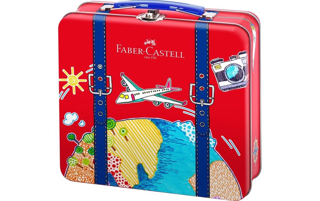 FABER-CASTELL Crayon-feutre Con.Valise de vo (47 pces)